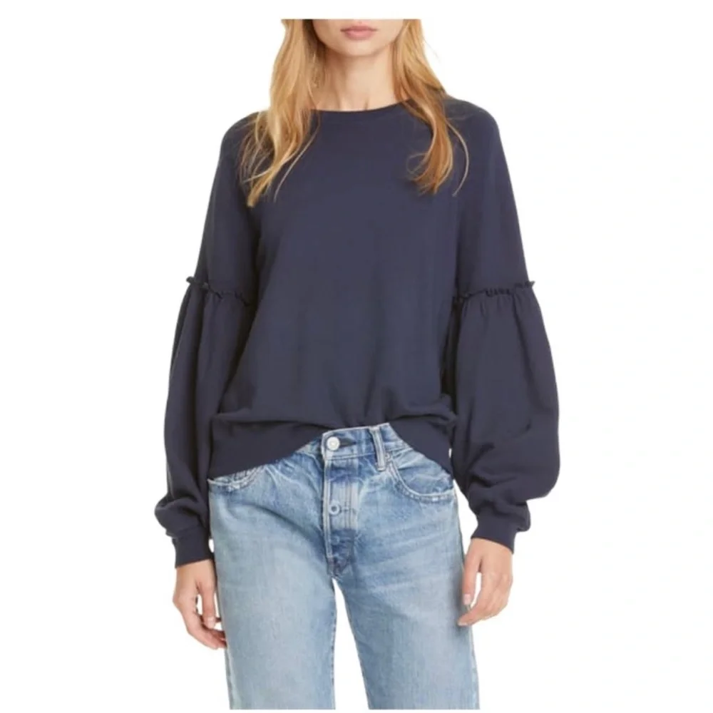 RARE The GREAT The Bishop Sleeve Sweatshirt NWT